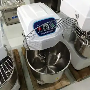 Industrial automatic tilting spiral dough mixer pizza kneading machine cake flour mixer for bakery sale