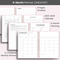 Agenda Prolead 2024 con Impresión de Logotipo Personalizado, Papel Ecológico, Tapa Dura Espiral A5, con Detalles en Dorado Rosa, Planificador Mensual y Semanal