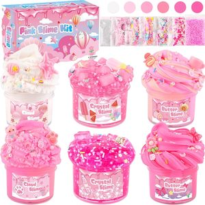 Pack de slime pour fête d'anniversaire, styles Cloud Butter Crystal avec breloques, paillettes, perles, cadeaux créatifs pour enfants - Product Image 1