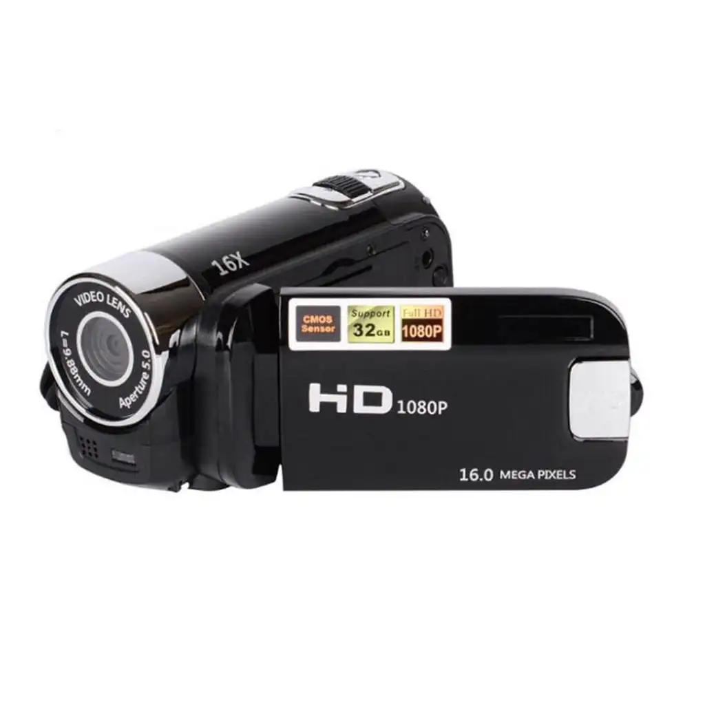 D90 2.7 Inch 1080P HD Camcorder Digital Video Camera TFT LCD 24MP 16x Zoom DV AV Night Vision