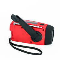 Radio meteorológica solar de emergencia con manivela, portátil, AM/FM/NOAA, linterna, radio por Internet, batería externa de más de 5000 mAh, lente digital