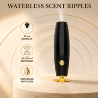Diffuseur d'arômes sans eau, diffuseur de parfum, capacité de 50 ml, pour appartement, chambre à coucher