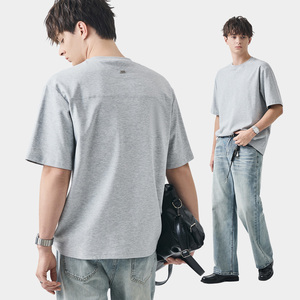 T-<span class=keywords><strong>shirt</strong></span> à manches courtes pour <span class=keywords><strong>homme</strong></span> APO – Haut de gamme, rafraîchissant, respirant, polyvalent, couleur unie, coupe ample, décontracté, <span class=keywords><strong>sous</strong></span>-vêtement d'été - Product Image 5