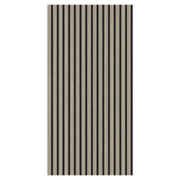Panneau acoustique intérieur moderne Panneau à lattes en bois insonorisé en feutre PET de densité moyenne Fibre de polyester pour intérieur insonorisant