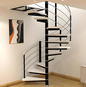 <span class=keywords><strong>Escalier</strong></span> <span class=keywords><strong>en</strong></span> <span class=keywords><strong>colimaçon</strong></span> moderne <span class=keywords><strong>en</strong></span> métal sur mesure avec des marches <span class=keywords><strong>en</strong></span> bois et <span class=keywords><strong>en</strong></span> acier inoxydable, durable, sûr, écologique, pour une utilisation <span class=keywords><strong>en</strong></span> intérieur, idéal pour les appartements - Product Image 4
