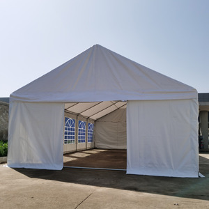 Carpa de Boda Personalizada de PVC Blanco CON Ventana, de Una Sola Capa, de Acero, Resistente a los Rayos UV para las Cuatro Estaciones, para Almacenamiento, Exposiciones, Exteriores, Exhibición de Autos - Product Image 4
