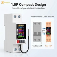 Protector Inteligente de Sobretensión y Baja Tensión con WiFi Tuya para Riel DIN de 63A, con Monitoreo de Fuga de Corriente y Temperatura