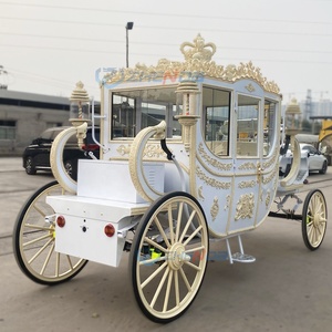 Electric Royal Carriage Ivory Gold Crown Top Vintage Style Soft <b>Cream</b> Interior Special Transportation - Product Image 6
