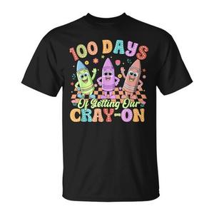 Camiseta de celebración de cien días de clases para niños pequeños, camiseta unisex de manga corta con cuello redondo de algodón para fiesta en el aula - Product Image 1