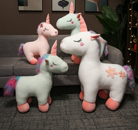 Peluche personnalisée Cheval Arc-en-ciel, jouet en peluche doux, poupée mignonne, coussin Cheval Arc-en-ciel coloré pour enfants, cadeau et décoration intérieure