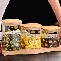 Contenants de rangement pour garde-manger domestique, boîtes de conservation alimentaire en verre personnalisées, pots en verre pour la cuisine