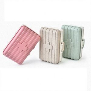 New Eco-Friendly 6 Compartments Pill Organizer Box Plastic <b>Suitcase</b> Pill Box Custom Pill Box - Product Image 1