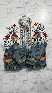 Chaqueta larga Tie Dye Suzani TNT para mujer, estilo bohemio, gitano, Crewel, ideal para primavera, festivales, regalo especial. - Product Image 5