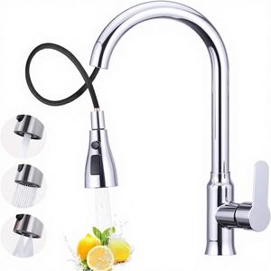 <span class=keywords><strong>Grifo</strong></span> de Fregadero de <span class=keywords><strong>Cocina</strong></span>, Monomando, Montaje en Cubierta, 3 Modos, Llave Inglesa, <span class=keywords><strong>Manguera</strong></span> Extraíble, Rotación de 360°, Mezclador de Acero Inoxidable, Agua Fría y Caliente - Product Image 1