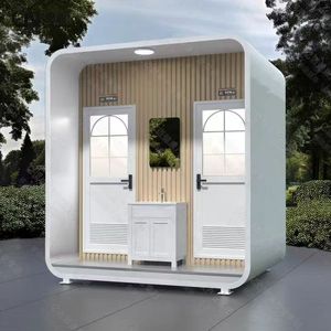Baño Portátil de Panel Sándwich Moderno y Ecológico para Atracciones Turísticas y Sitios de Construcción - Product Image 4