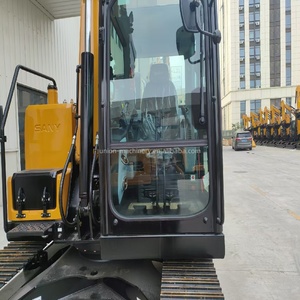 Excavadora de cadenas Sany SY55U de buena calidad al por mayor, modelo 2022, 5.8 toneladas, usada original, bajo precio, con motor, engranajes y bomba - Product Image 1