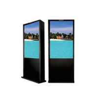 75 pouces extérieur 4K LED Kiosque Panneau Capacitif Publicité Numérique Signalisation Android 8G + 64G Option IPS Écran IP65 pour Ascenseurs