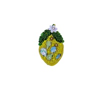 Patchs brodés faits main en perles, motifs fruits (poire, citron, fraise) pour sacs, coques de téléphone, vêtements DIY - Vente en gros fabricant