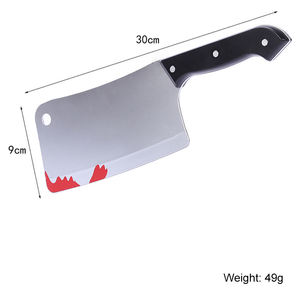 Cadılar Bayramı Aksesuarları Plastik Simülasyon Meyve Bıçağı Mutfak Bıçakları Kanlı Sivri Uçlu Bıçaklar Oyuncak Parti Performans Ekipmanı - Product Image 2