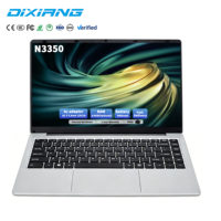 Ordinateur portable DIXIANG 14 pouces Intel Celeron N3350 6 Go de RAM 256 Go de SSD Windows 11 Neuf pour les entreprises, usage personnel et domestique, ordinateur portable pas cher