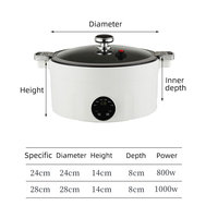 YUEDISI Nouvelle Arrivée Cocotte Minute Micro Pression Marmite à Soupe Basse Pression Antiadhésive Cocotte Électrique pour Cadeau