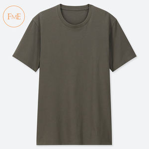 Camiseta de algodón orgánico personalizada cuello redondo y manga corta color sólido OEM/ODM diseño en blanco Opción de talla grande para hombres/mujeres - Product Image 6