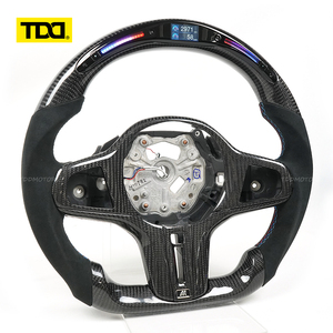 Volant en fibre de carbone LED véritable TDD compatible avec BMW Série G G20 G30 - Product Image 2
