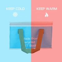 OEM/ODM sac isotherme à lunch de qualité alimentaire recyclé sac glacière pique-nique avec logo personnalisé et fermeture éclair