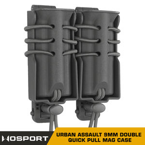 WOSPORT Clip arrière pratique assaut urbain traction rapide 9mm Double Mag Case Fit pour ceinture accessoires de chasse - Product Image 6