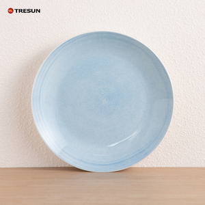 TRESUN Premium Quality OEM Custom <b>Wholesale</b> Price 18-Piece Blue Padprinting Porcelain <b>Dinner</b> <b>Set</b> Microwave Freezer Safe - Product Image 5