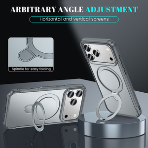 Ốp điện thoại di động TPU PC Stealth <span class=keywords><strong>Stand</strong></span> <span class=keywords><strong>2025</strong></span> với nam châm mạnh mẽ dành cho iPhone 17 Air Pro Max, tích hợp chức năng giá đỡ bàn - Product Image 4