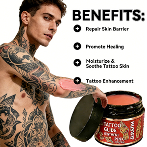 Unguento per Tatuaggi Vegano 120g Rosa Verde Viola, Etichetta Privata, Levigante e Idratante per Artisti e Cura Post-<span class=keywords><strong>Tatuaggio</strong></span> - Product Image 5