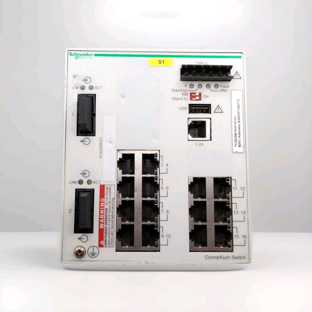 Ethernet Switch Managed for PLC TCSESM163F2CS0