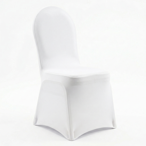 Funda de Silla Plegable de Spandex Color Marfil, Económica, Elástica, Duradera y Ecológica para Fiestas, Bodas, Banquetes, Hoteles, Salas de Seminarios - Product Image 1