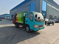 Camion de transfert de déchets compressés JAC 5,8 m³ avec pompe manuelle, chargement arrière, moteur Euro 6 Diesel, pour nettoyage urbain, vente directe usine