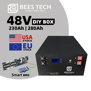 DIY 48V Lifepo4 Battery16S 280Ah 300Ah 304Ah 310Ah 320Ah Diy Box Bms Kit Lithium Batterie De Stockage D'énergie