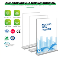 Support de table en acrylique transparent format A5, incliné, pour cartes de menu et inserts de papier, livraison directe usine
