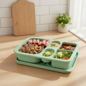 Custom New LOW MOQ Silicone Durable Back <b>School</b> Food Grade Smooth Leak Proof <b>Lunch</b> <b>Box</b> Microwave Dishwasher Safe Rectangle - Product Image 3