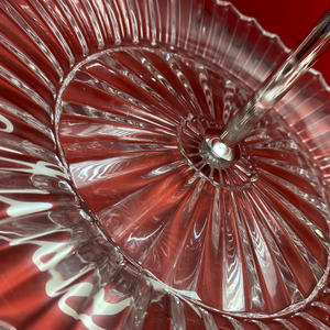 Plato de Postre de Diseño Moderno para Bodas, Soporte de Pastelería de Cristal de Alta Gama de 3 Niveles, Mille Nuits - Product Image 5