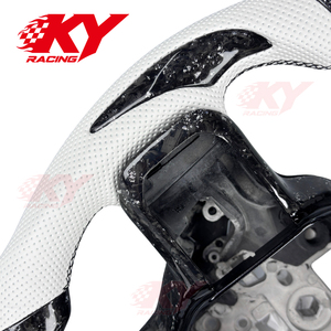 Volante de Fibra de Carbono Forjado en Cuero Personalizado para Ford F150 Raptor XL Single Cab Ranger F250 F350 2021+, Accesorios para Automóviles - Product Image 2