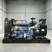 Genset Diesel Open Frame 280kW Tiga Fasa untuk Konstruksi Pembangkit Listrik Industri