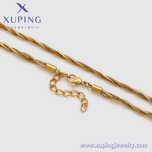 Collar XUPING de Moda Sencillo y Elegante, Chapado en Oro de 14K, Joyería de Moda - Product Image 5