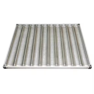 Plateau <span class=keywords><strong>de</strong></span> <span class=keywords><strong>cuisson</strong></span> <span class=keywords><strong>de</strong></span> baguette <span class=keywords><strong>de</strong></span> pain français noir argenté 10 fentes 60*<span class=keywords><strong>80</strong></span> <span class=keywords><strong>cm</strong></span> en métal pour des casseroles <span class=keywords><strong>de</strong></span> boulangerie - Product Image 4