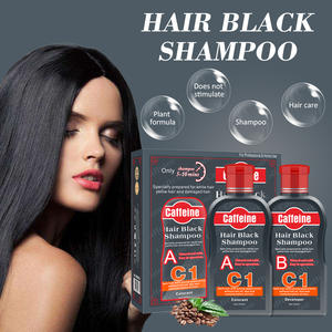 Cheveux Soins Une Fois Efficace Caféine Naturelle Colorant Shampooing Ensemble avec Deux Shampooings pour les Cheveux En Noir - Product Image 5