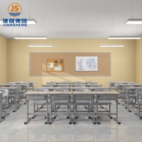 Meubles scolaires modernes réglables en hauteur, ensemble de bureau et de chaise pour salle de classe, mobilier éducatif pour étudiants