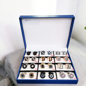 Pronto <span class=keywords><strong>per</strong></span> la spedizione 12 paia di stile a buon mercato in lega materiale <span class=keywords><strong>gemelli</strong></span> con scatola di imballaggio - Product Image 1