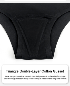 Slip <span class=keywords><strong>Donna</strong></span> Ultra Sottile Tagliato al Laser, Senza Cuciture, Anti-Camel Toe, a Vita Bassa, Taglie Forti - Product Image 3