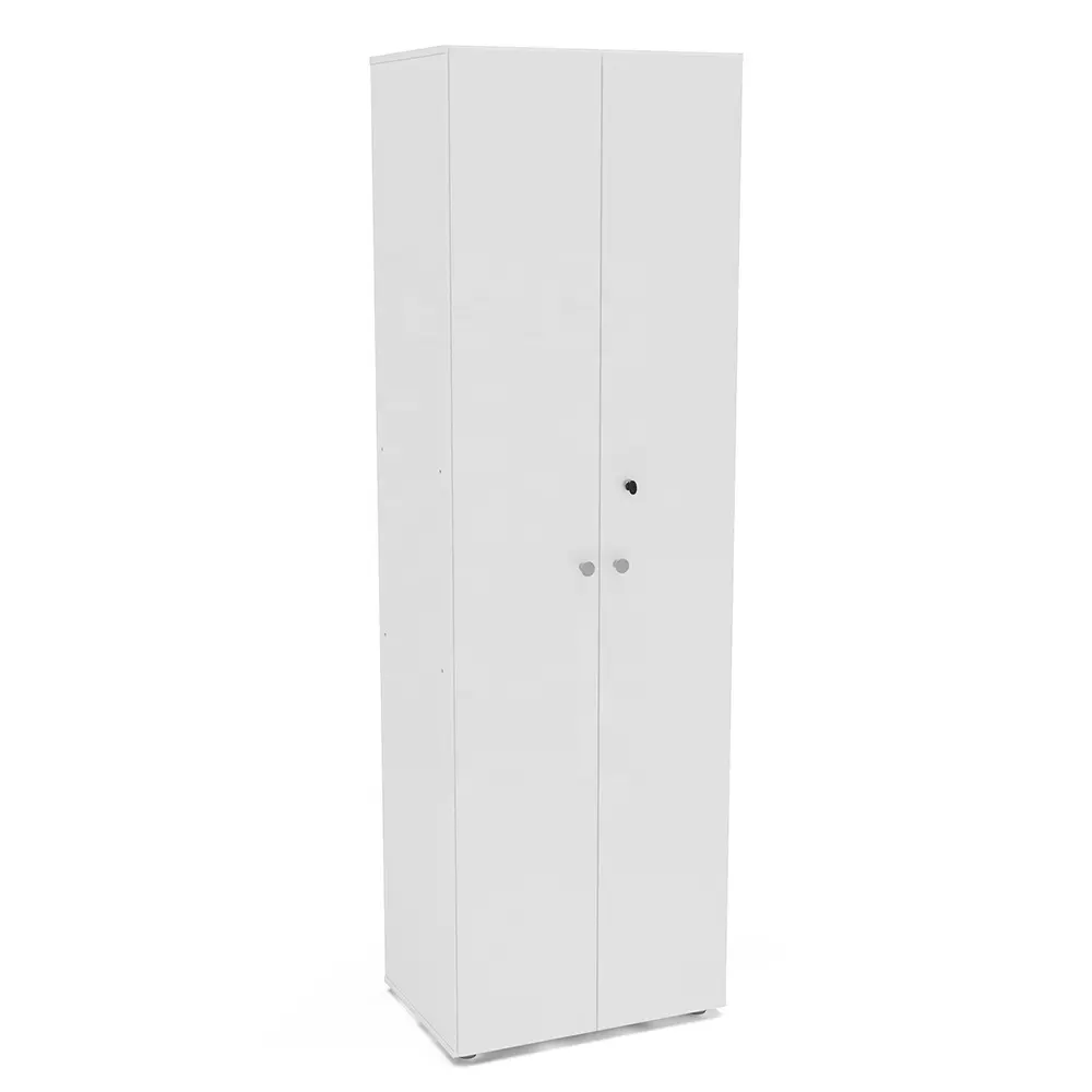 Modern Style Tall Shoe Rack CAJAMAR 2 doors Wooden Home Bedroom Living Room Furniture Particleboard White Color Brazilian Design