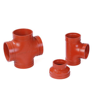 Raccord de tuyauterie en fonte ductile DN 150 basse pression, raccords de tuyauterie, zingué pour les systèmes de conduite d'eau et les gouttières - Marque Koxy - Product Image 2