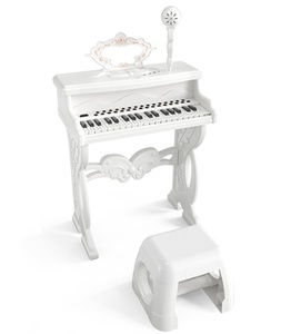 37 Keys Kids <b>Electronic</b> Piano <b>Keyboard</b> Toy with Microphone & Stool Early Educational Musical Instrument Birthday Gift - Product Image 3